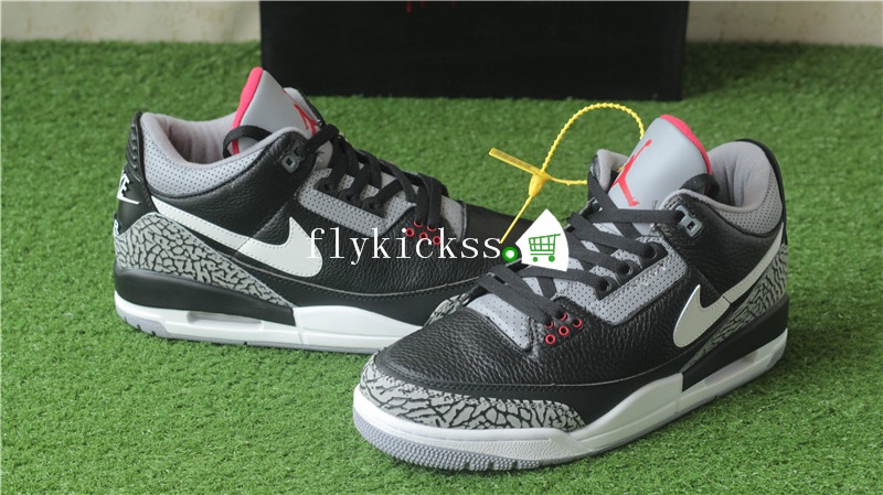 Air Jordan 3 Retro NRG JTH Black White Nike Logo